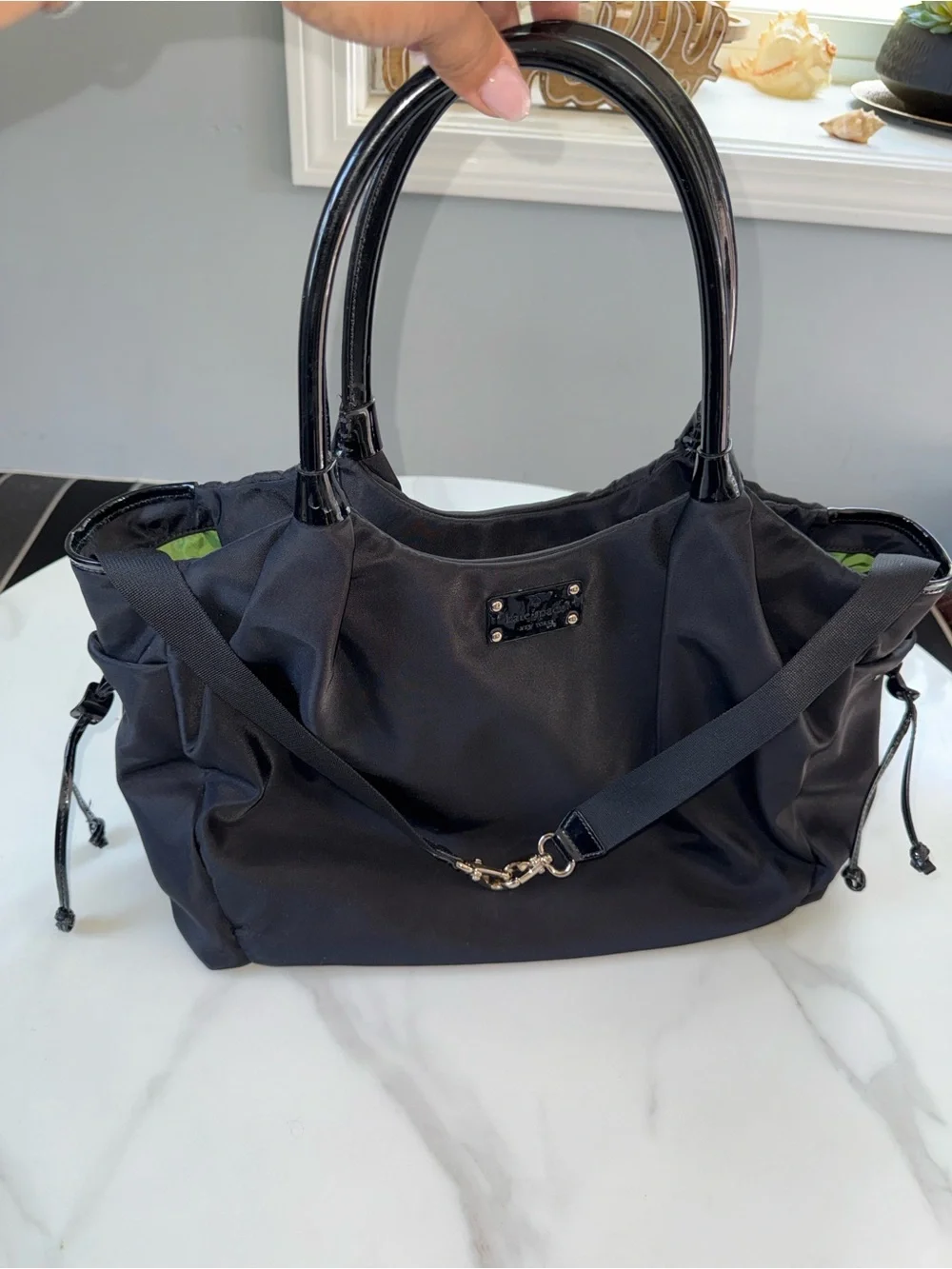 kate spade Black Nylon Tote with Dual Straps